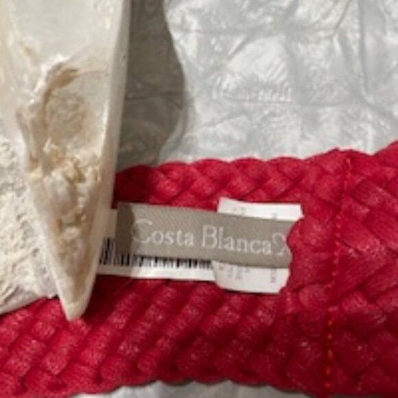 COSTA BLANCA 100% Cotton Red Belt - Small - Picture 2 of 4